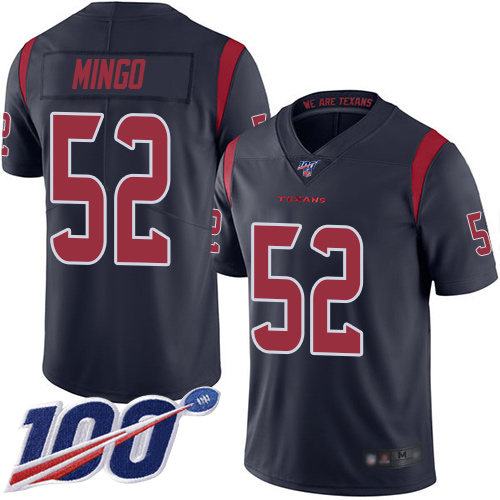 Houston Texans Limited Navy Blue Men Barkevious Mingo Jersey NFL Football #52 100th Season Rush Vapor Untouchable